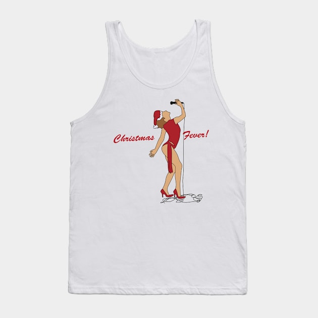 Kylie Minogue Christmas Fever Tank Top by popmoments